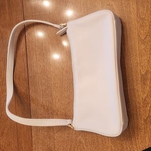 Giani Bernini white leather small purse handbag